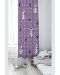 Dekorativna zavesa Draper za dečiju sobu - Set 2 kom 70x240 cm - Unicorn - P-257