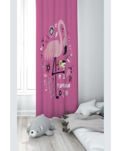 Dekorativna zavesa Draper za dečiju sobu - Set 2 kom 70x240 cm - Flamingo pink - P-347